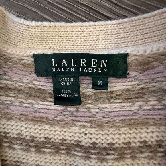 Lauren Ralph Lauren 100% Lambs Wool cardigan sweater - Picture 5 of 7